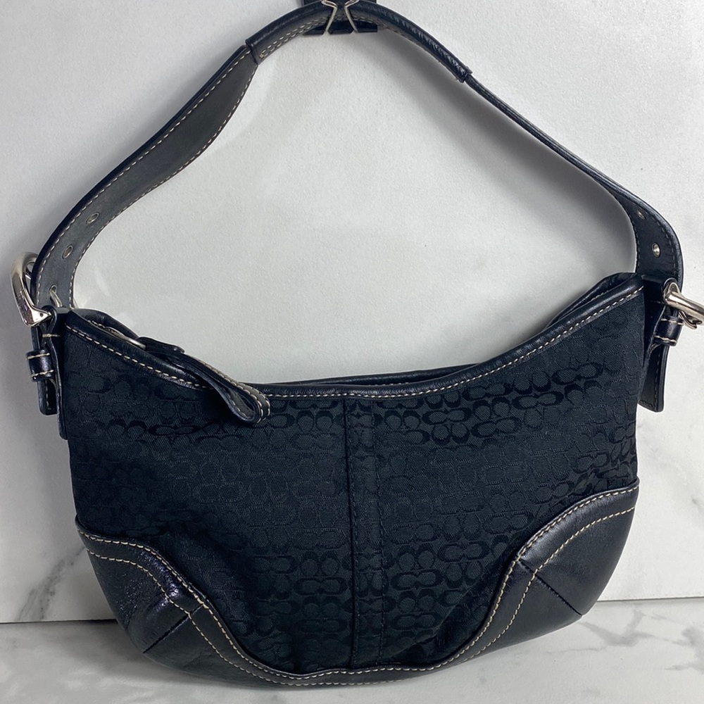 Vintage Coach Black Sling Bag